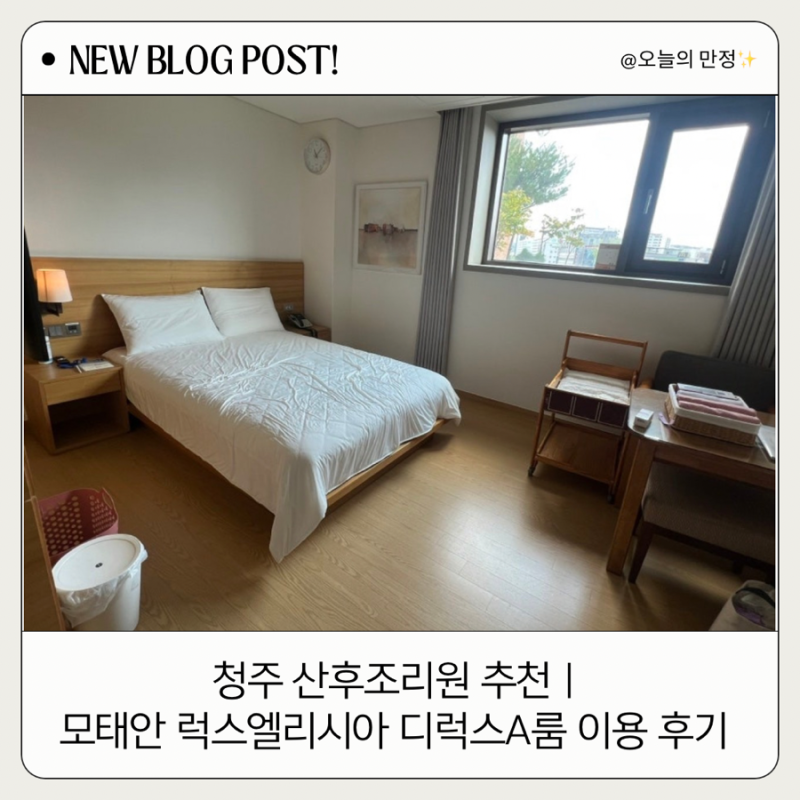 청주 산후조리원 추천｜모태안 럭스엘리시아 디럭스A룸 이용 후기