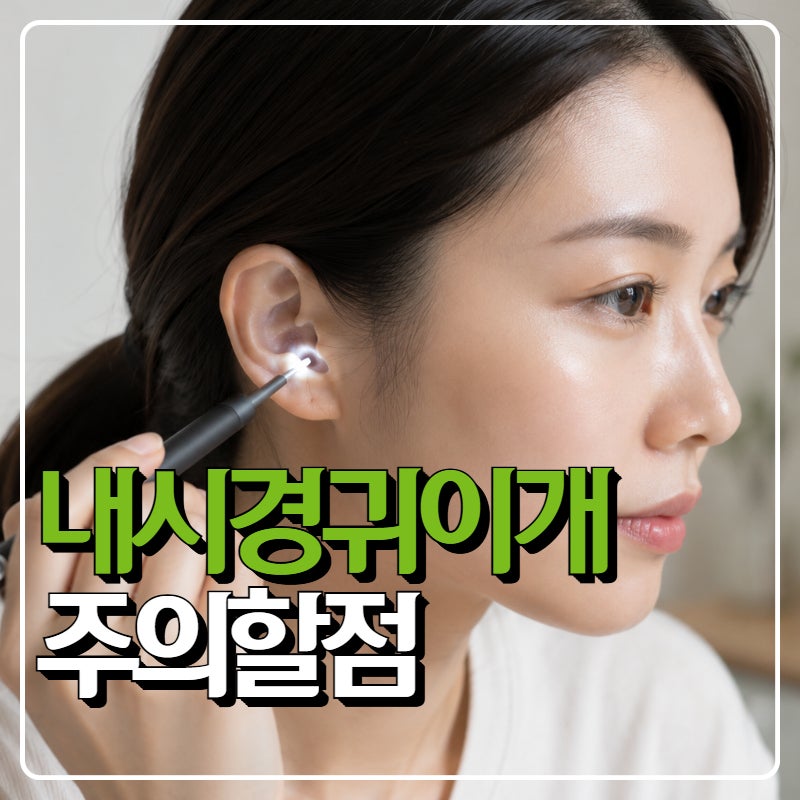 내시경귀이개 사용방법, 귀청소기 쓰기 전 주의할 점