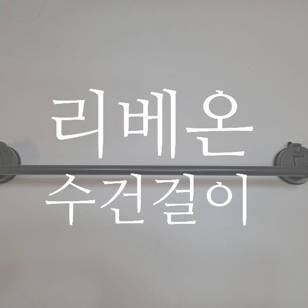리베온 무타공 욕실 수건걸이 스텐 수건거치대
