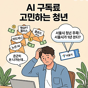 "챗GPT 구독료 0원?" 서울시 청년 AI 이용권 50만 명 1년 지원 총정리