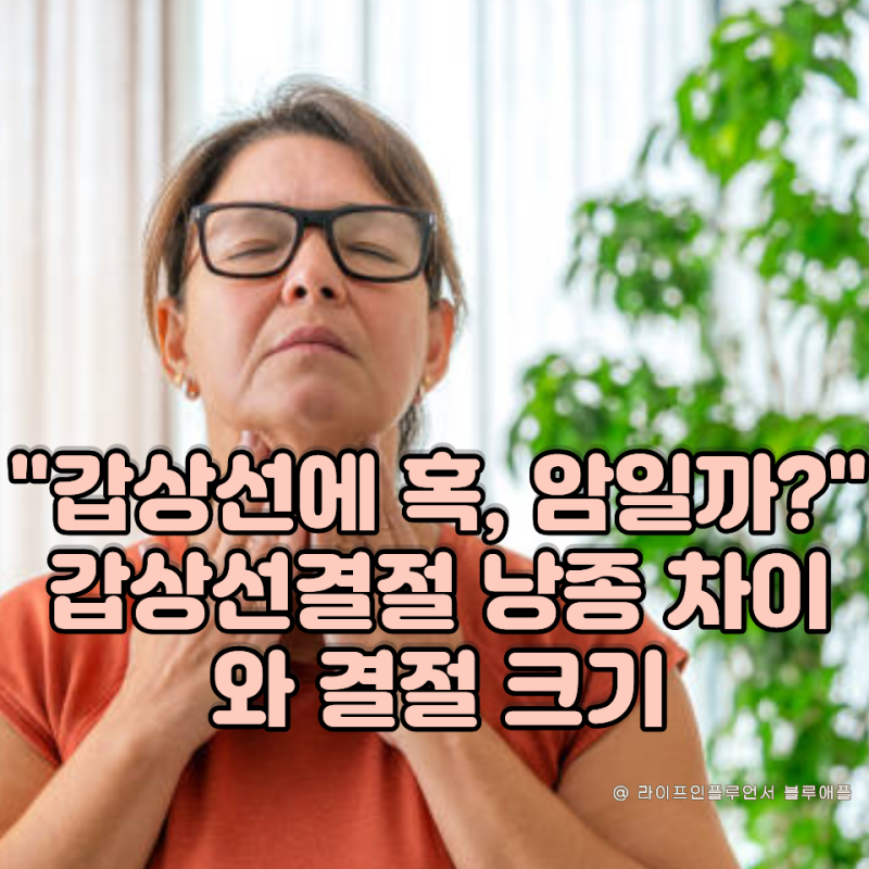 “갑상선에 혹, 암일까?” 갑상선결절 낭종 차이와 결절 크기