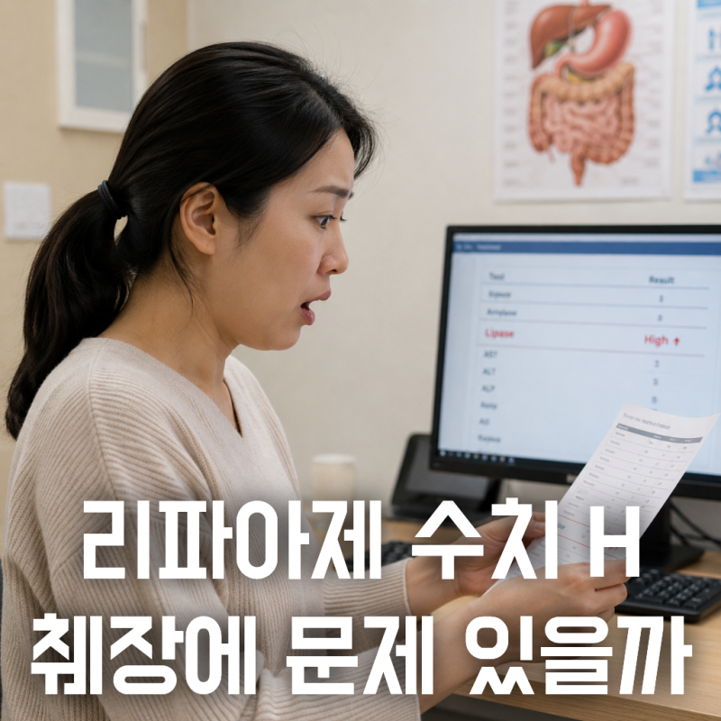 리파아제 수치 높으면 췌장 문제일까? 아밀라아제와 같이 봐야하는 이유