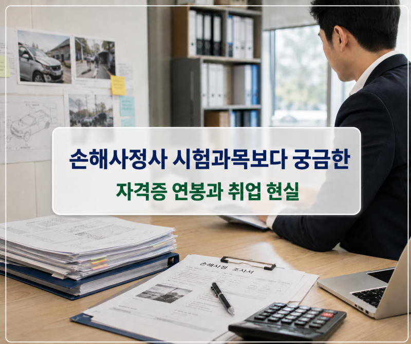 손해사정사시험 과목보다 궁금한 손해사정사자격증 연봉과 취업 현실