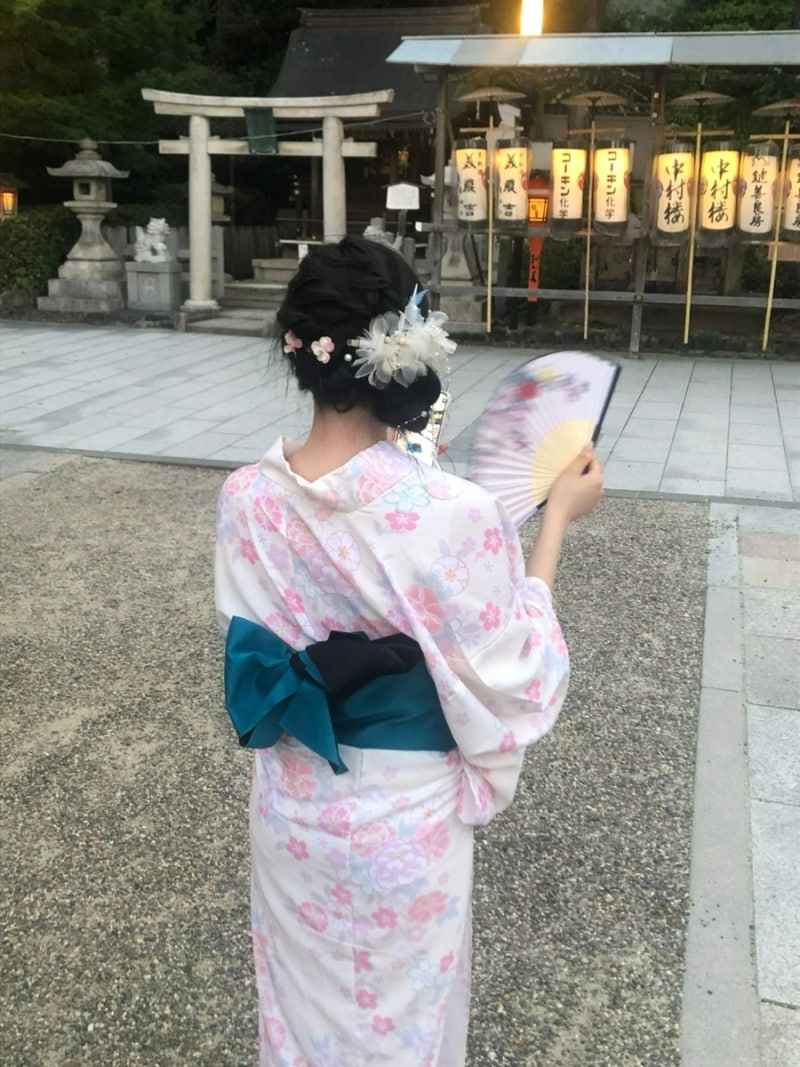 일본 교토 기모노 유카타 대여, Ookini 오오키니 기요미즈데라지점