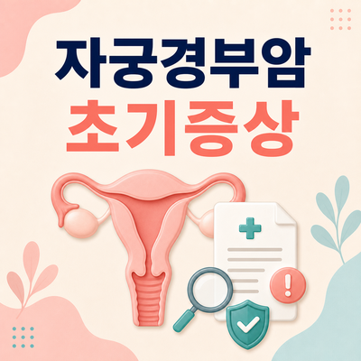 2026 자궁경부암 초기증상과 경고신호｜부정출혈·질분비물·증상 없어도 검진