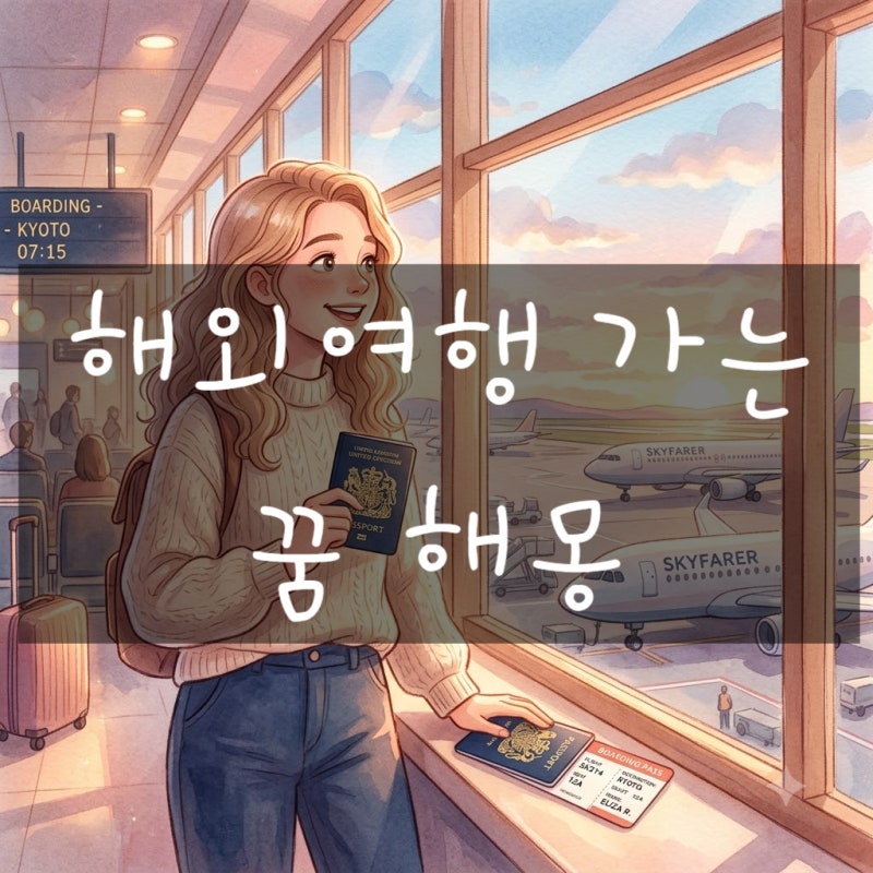 해외여행 가는 꿈 해몽: 여권 잃어버리는 꿈, 비행기 표 찾는 꿈 완벽 정리 ✈️