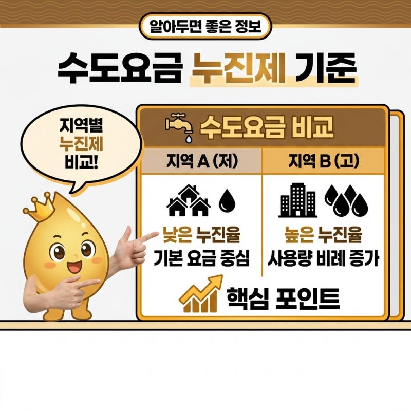 수도요금 누진제 기준과 3단계 구간별 요금 폭탄 피하는 법
