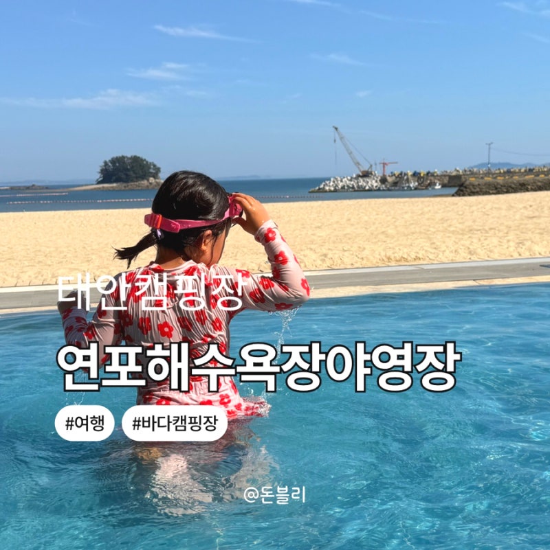 태안 연포해수욕장 수영장 캠핑장 2박 후기 시설 해루질 샤워장