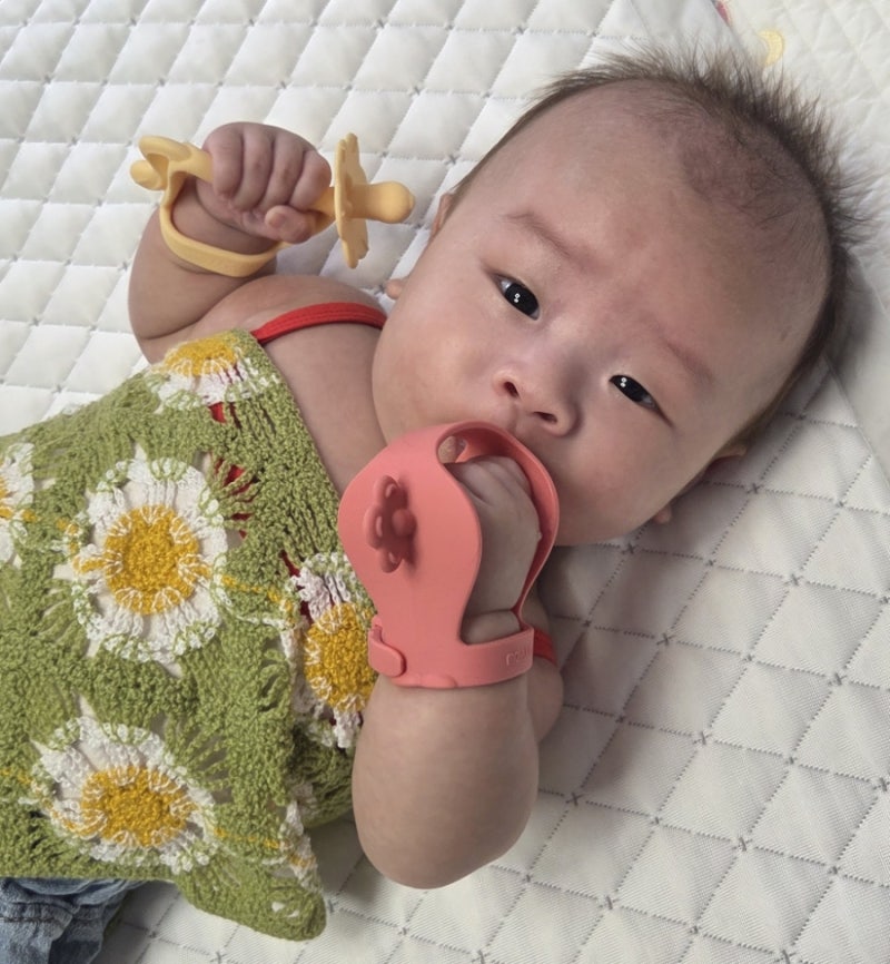 3개월 아기 치발기 사용시기 추천, 아기 장난감으로도 사용 가능한 아기 치발기! "모윰 스타....
