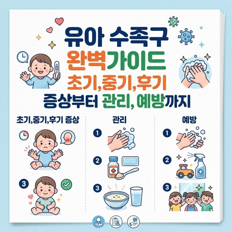 유아 수족구 완벽 가이드: 초기,중기, 후기 증상부터 관리·예방까지 총정리