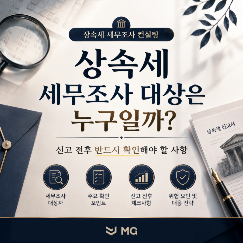 [상속세 세무조사] 대상은 누구일까? 신고 전후 반드시 확인해야 할 사항