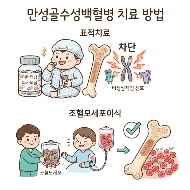 만성골수성백혈병 치료 방법 총정리｜표적치료와 조혈모세포이식 전략