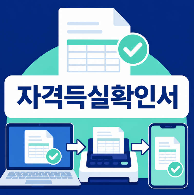 건강보험 자격득실확인서, 회사에 제출할 때 주민번호는 어디까지 나와야 할까?