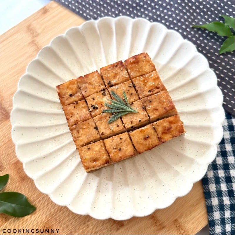 초간단! 고소해서 정말 맛있고 살 쏙 빠지는 에어프라이어 두부 구이 만들기 다이어트식단 ....