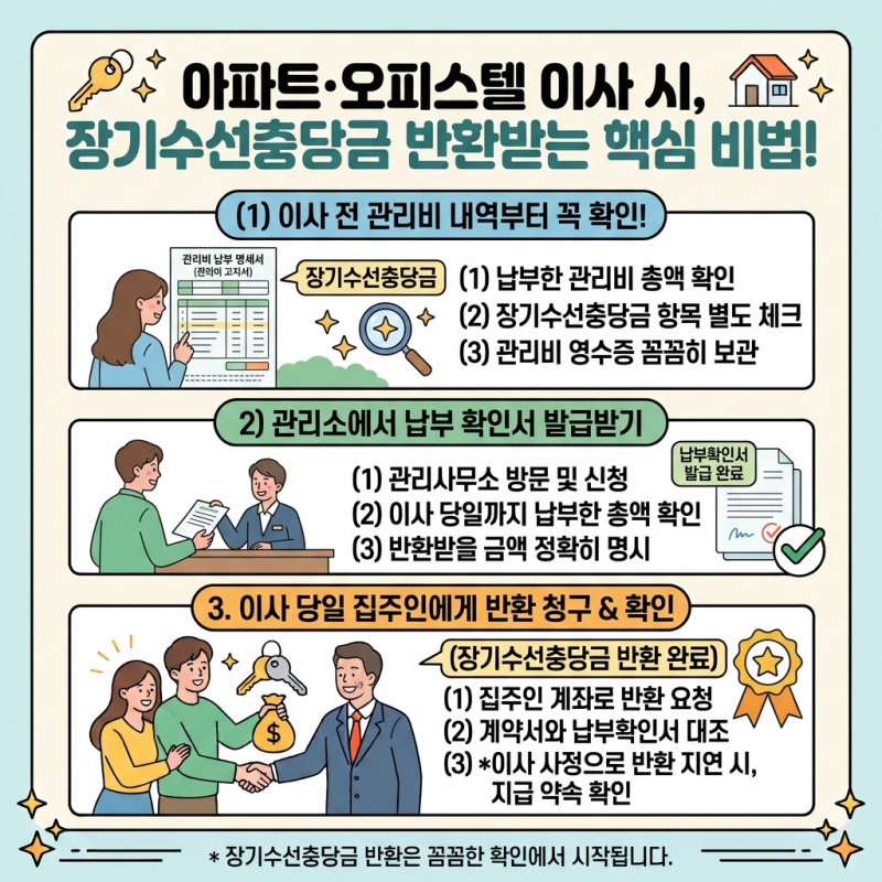 아파트 오피스텔 이사하면서 장기수선충당금 반환받은 방법, 관리비 내역부터 꼭 확인하세....