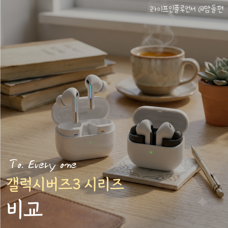 "아직도 고민돼요?" 갤럭시 버즈3 FE · 버즈3 · Pro 차이 비교 스펙 총정리