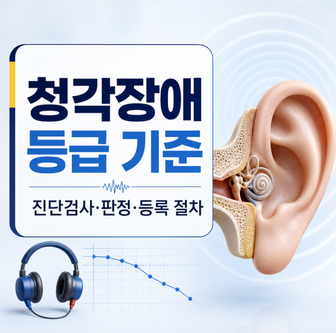청각장애 등급 기준, 진단검사부터 판정·등록 절차 정리