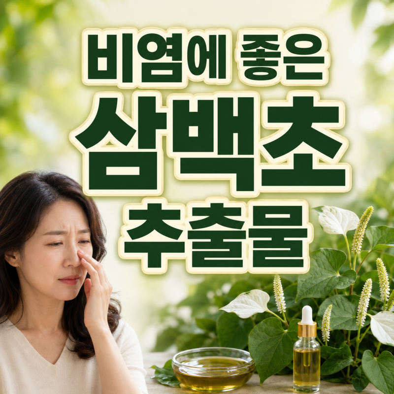 삼백초추출물 효능, 비염에 도움 될까? 추천 대상과 주의할 점