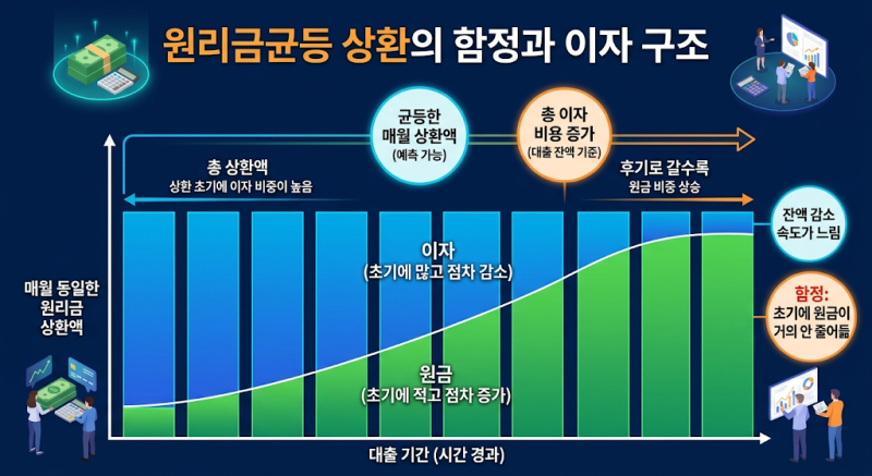 원리금균등 선택한 당신, 호구 잡혔습니다! 대출계산기로 이자 1억 아끼는 숨겨진 세팅법