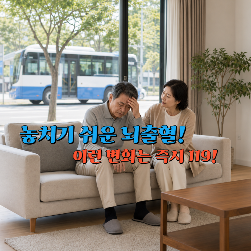 뇌출혈 전조증상, 놓치면 안 되는 위험 신호 7가지