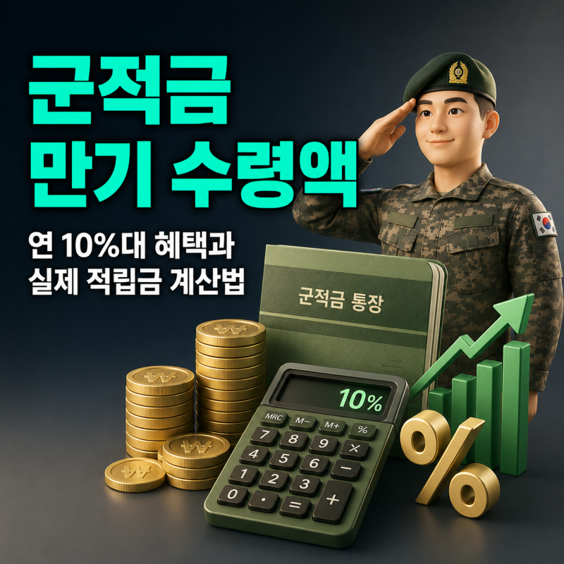 군적금 만기 수령액, 연 10%대 혜택과 실제 적립금 계산법