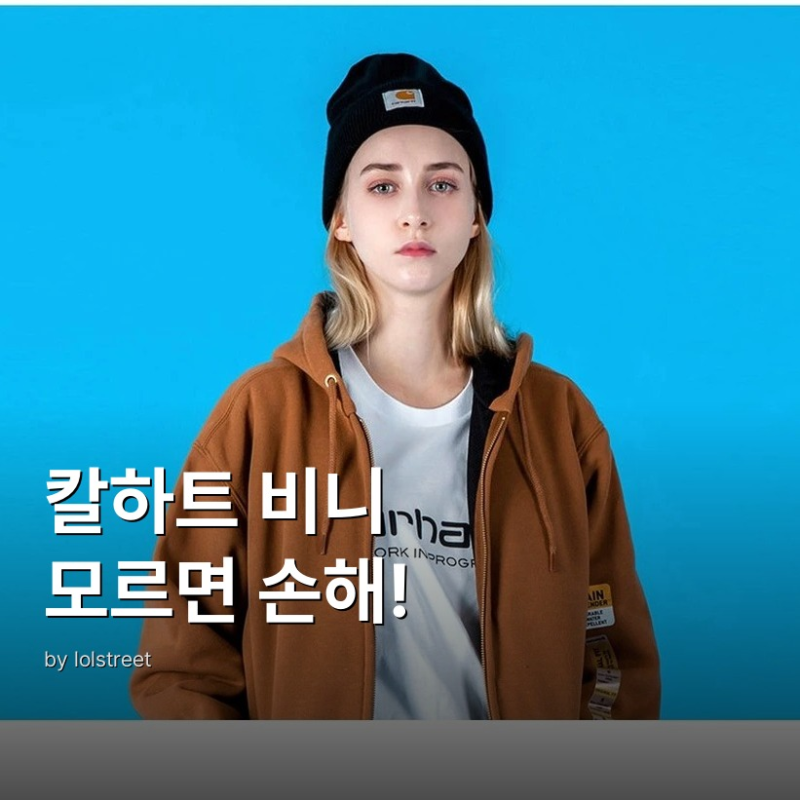 칼하트 워크웨어 브랜드 정체성과 A18 비니 완벽 정리