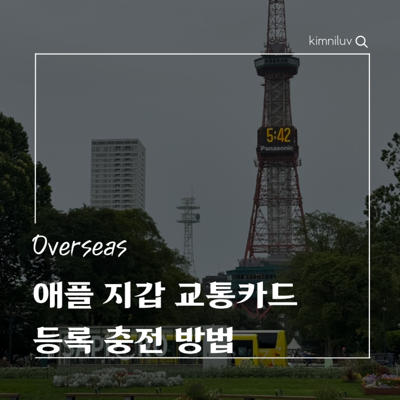 애플 지갑 일본 교통카드 등록 충전 방법 온라인 오프라인