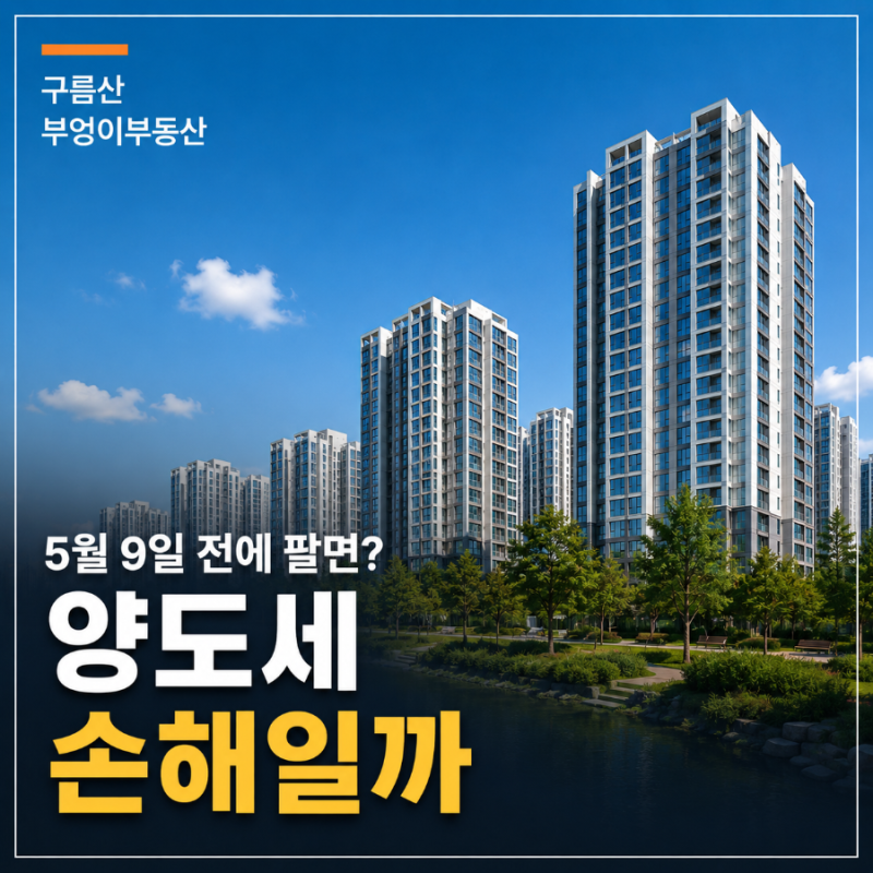 2026 다주택자 양도세 또 바뀐다, 5월 9일까지 집 판 사람은? 종부세까지 총정리