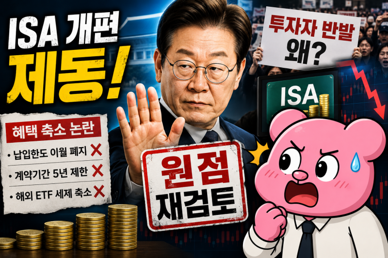 ISA 개편 결국 제동 걸렸다... 이재명 대통령 ‘원점 재검토’ 지시, 투자자들은 왜 반발했나