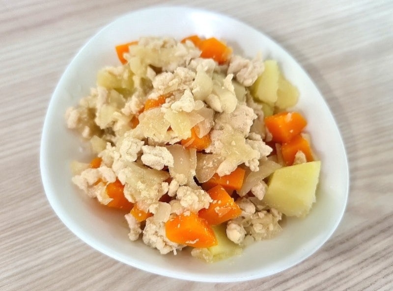 [돌아기 유아식] 어른도 탐내는 초간단 저염 아기 순살간장찜닭 (단단한 뿌리작물 당근·감자....