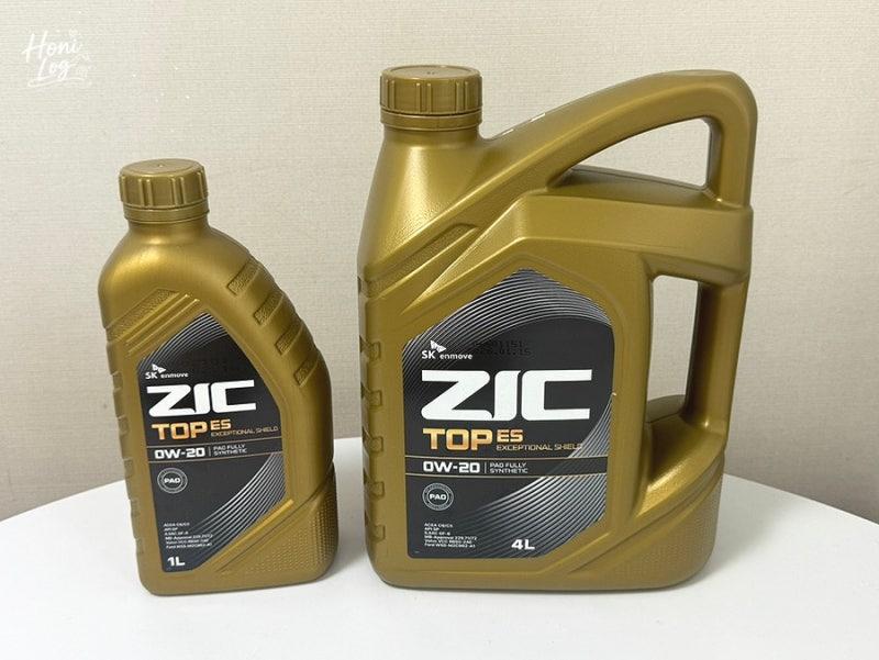 LF쏘나타 뉴라이즈 하이브리드 엔진오일 교체 준비 (공임나라 / ZIC TOP ES 0W-20)