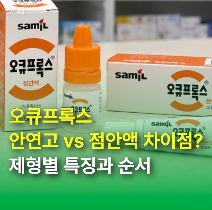 오큐프록스 안연고 vs 점안액 차이점은? 제형별 특징과 올바른 사용 순서