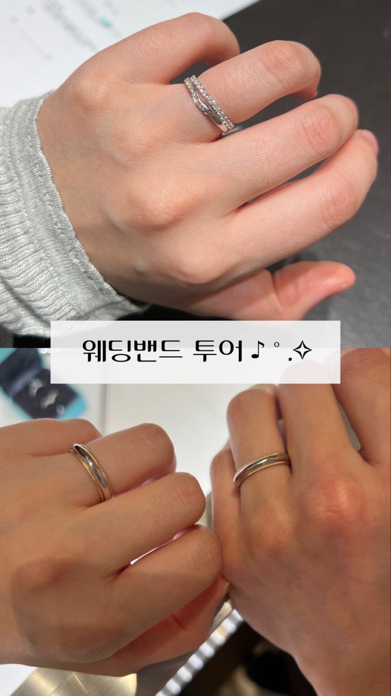 잠실 하남 웨딩밴드 투어 타사키 스틸레 인피니타 티파니 밀그레인 투게더 불가리