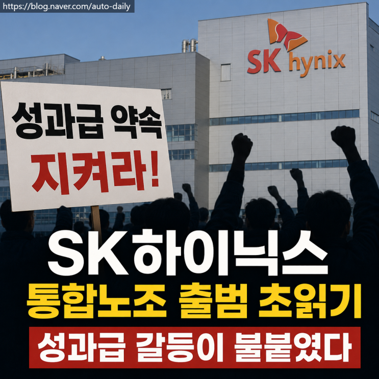 “성과급 약속 지켜라” <b>SK하이닉스</b> 통합노조 출범 임박, 성과급 때....