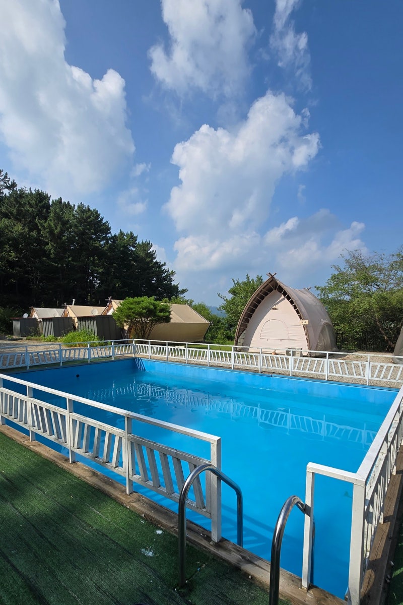 판앤팜 치유정원(Glamping PAN, 글램핑판)- 충남 부여 숲속 수영장 글램핑 숙소