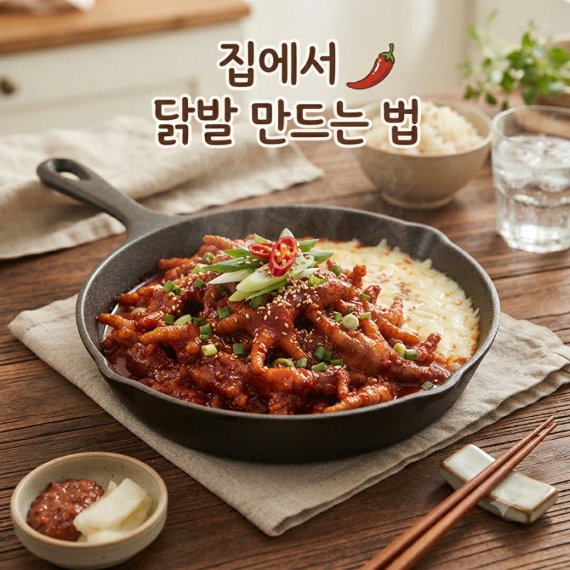 닭발 만드는 법, 정호영 셰프 레시피로 배달비 절약!