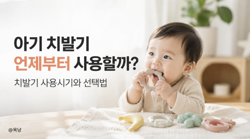 아기 치발기 언제부터 사용할까? 치발기 사용시기와 선택법
