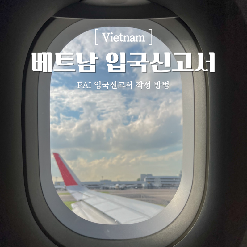 2026 베트남 입국신고서 PAI 작성법 A to Z 공항별 시행 현황