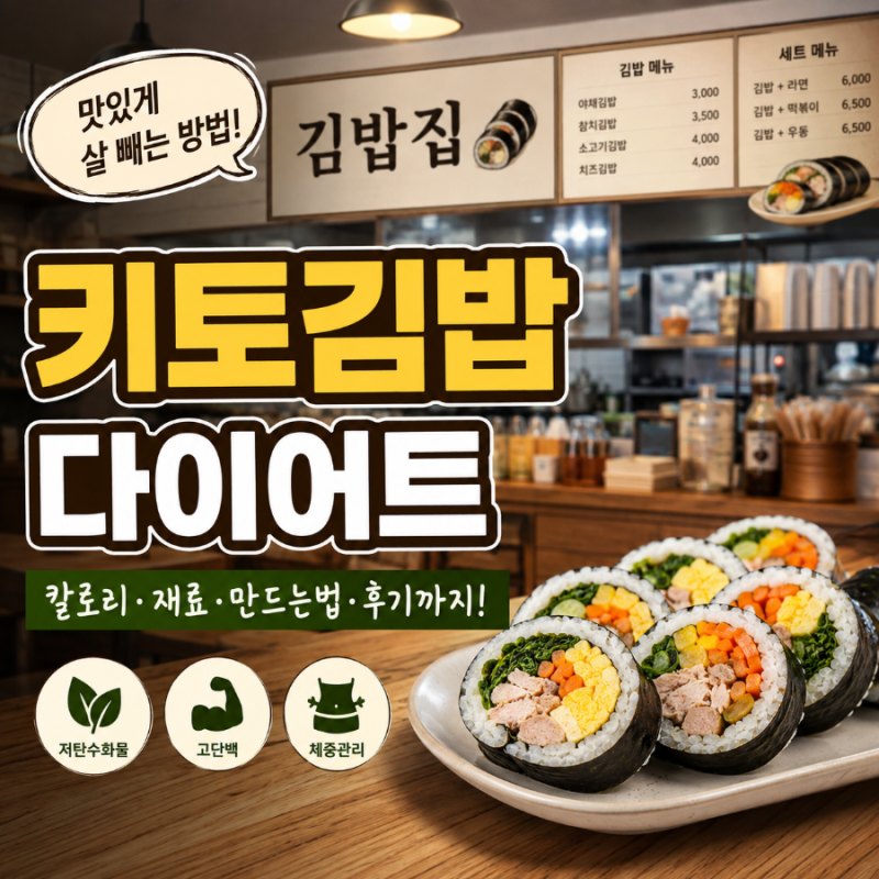 키토김밥 다이어트 효과 있을까? 칼로리와 재료, 직접 먹어본 후기까지