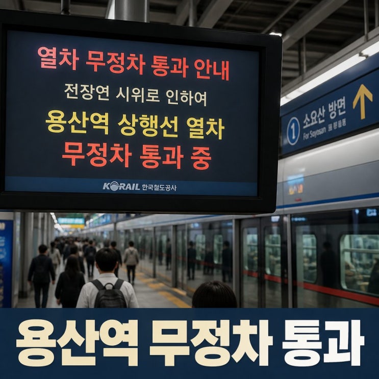 <b>전장연 시위</b>로 1호선 용산역 상행선 <b>무정차 통과</b>