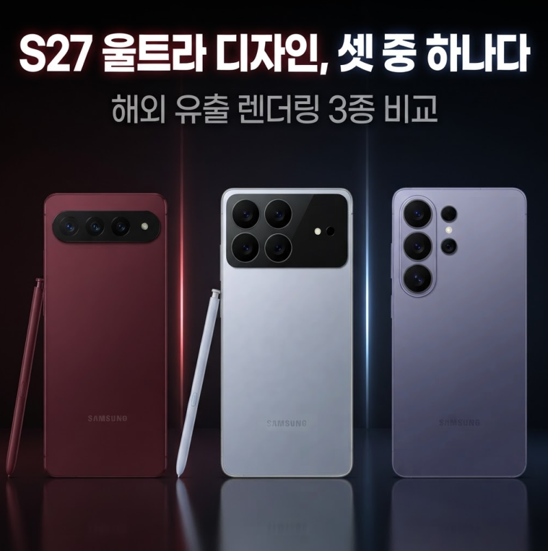 갤럭시 S27 울트라 출시일 스펙 디자인 가격 총정리 — 해외 유출 자료 분석