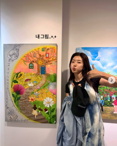 중앙회화대전 본선진출에 파리 갤러리 초대전까지 뽑혔다는 화가 박한별 그림