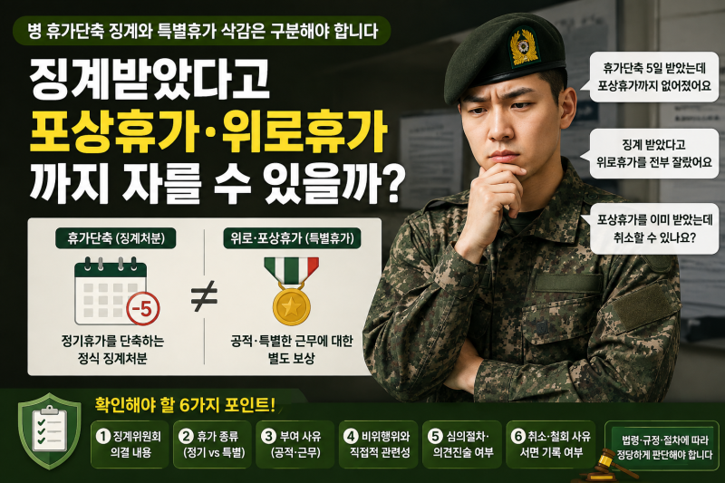 징계받았다고 포상휴가·위로휴가까지 자를 수 있을까?