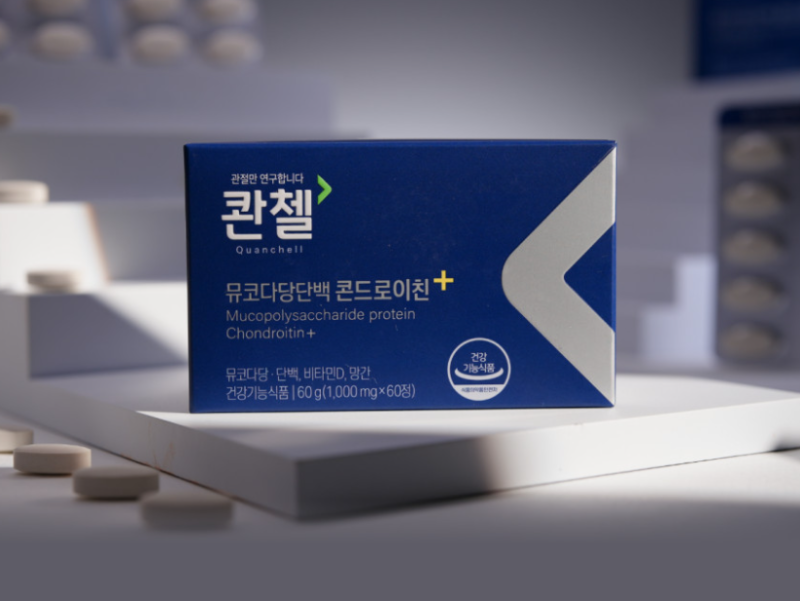 "일반 식품 콘드로이친에 속지 마세요!" 식약처 기능성 인정 뮤코다당단백 1,200mg 감별법 [철....