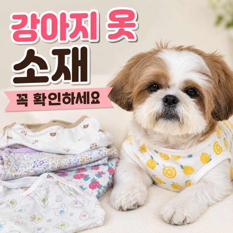 강아지 여름옷, 실내복 애견의류 소재가 중요해요