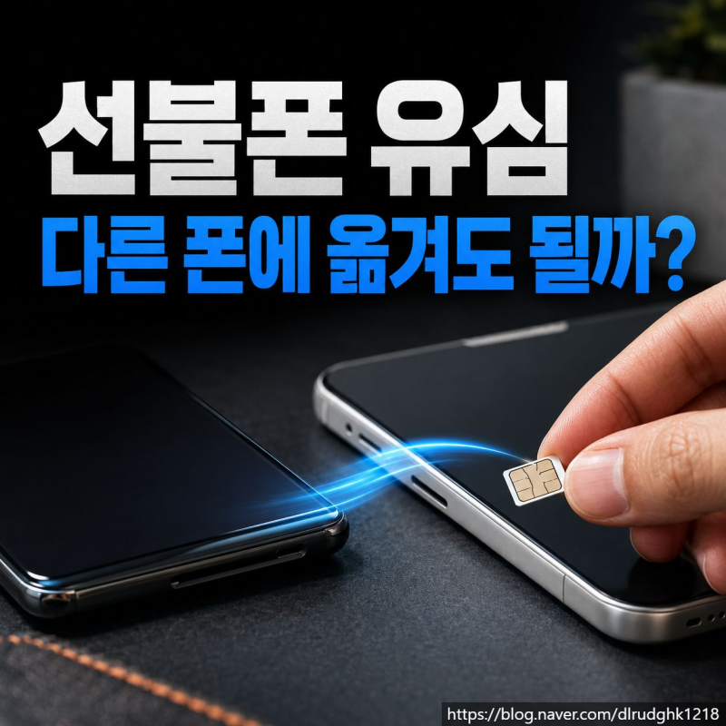 선불폰 유심 다른 휴대폰에 옮겨서 사용할 수 있을까?