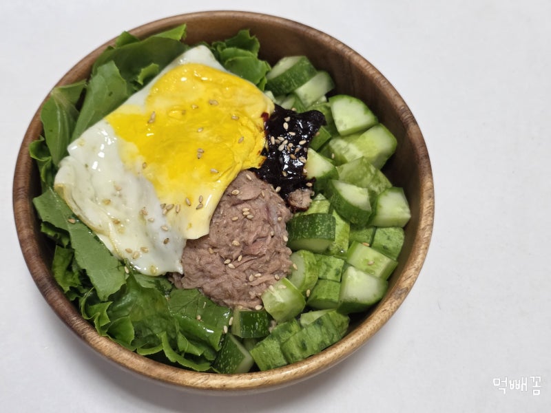 오참비 다이어트 요리 오이참치비빔밥 레시피