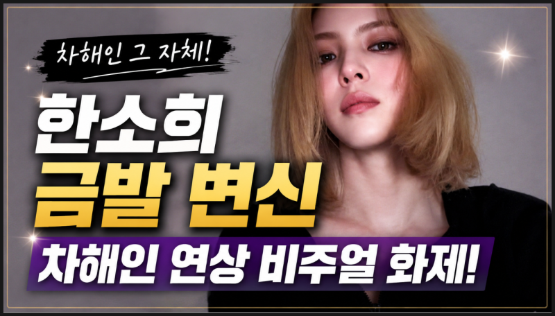 한소희 금발 변신, 차해인 닮은 비주얼 화제! 나 혼자만 레벨업 기대되는 이유