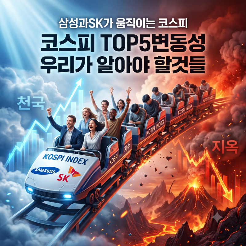 코스피 TOP5 변동성 비교, 삼전닉스·SK스퀘어·삼성전기 총정리 우리가 알아야 할것들
