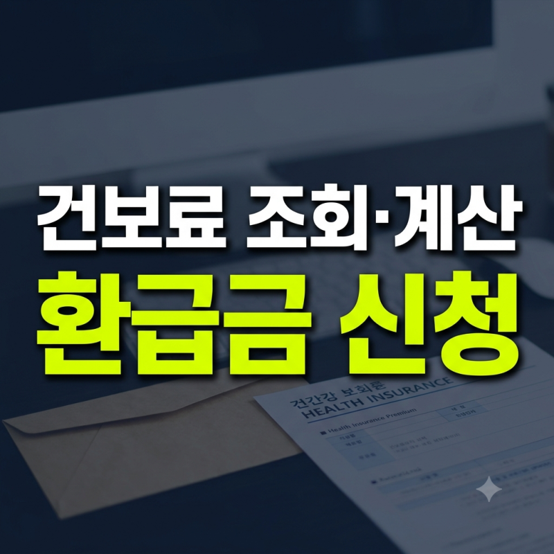건강보험료 조회 및 계산 방법 총정리: 납부확인서 발급부터 환급금 신청까지